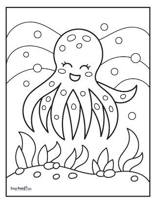 Octopus coloring pages