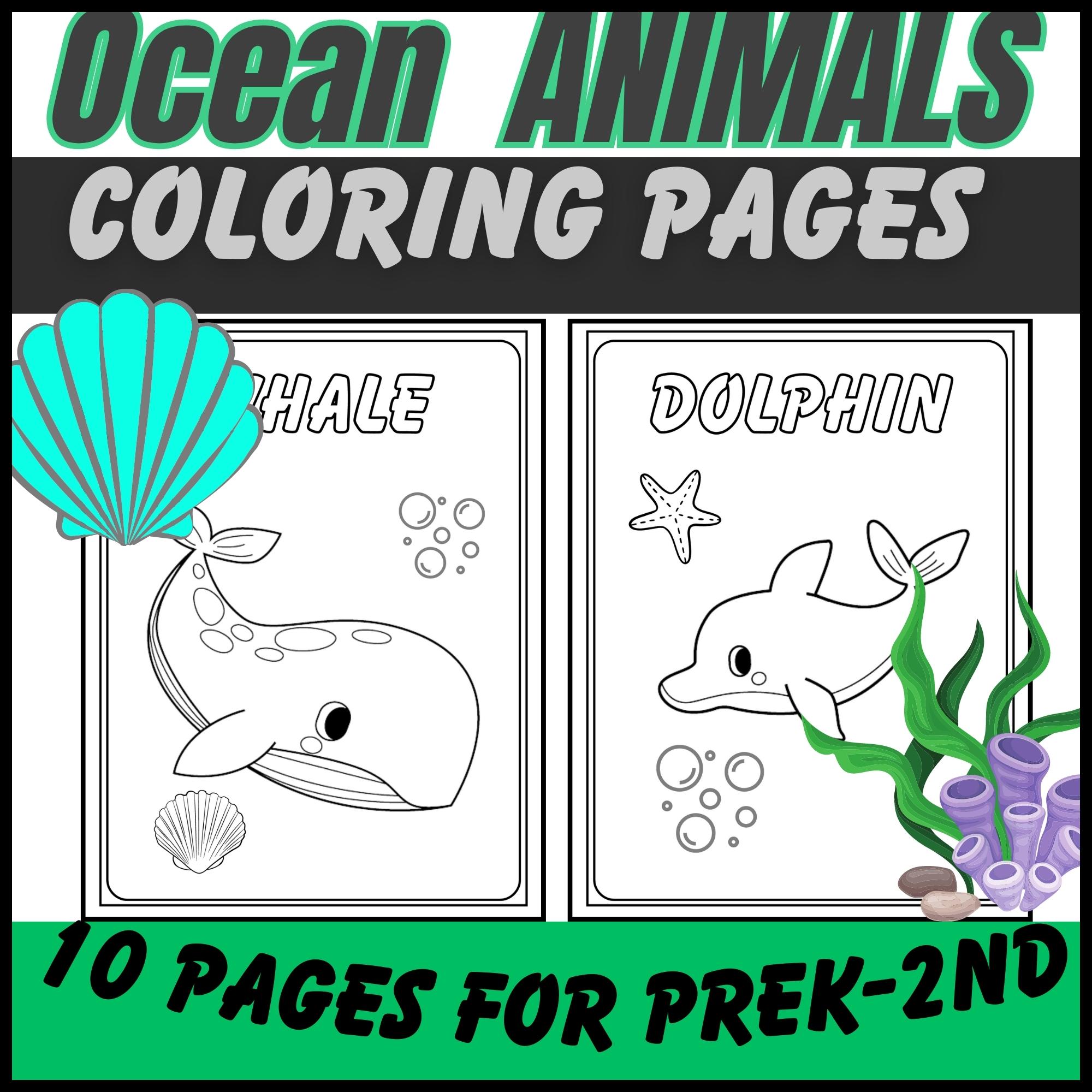 Ocean and sea animals coloring pages made by teachers