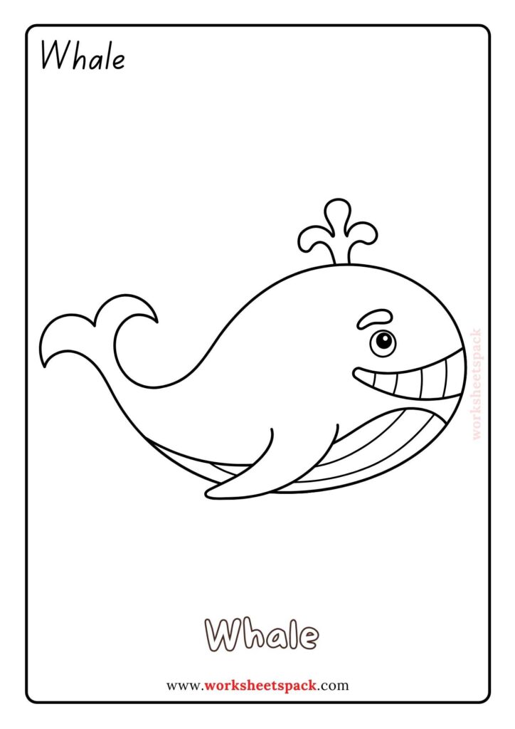 Free ocean animals coloring pages for preschool