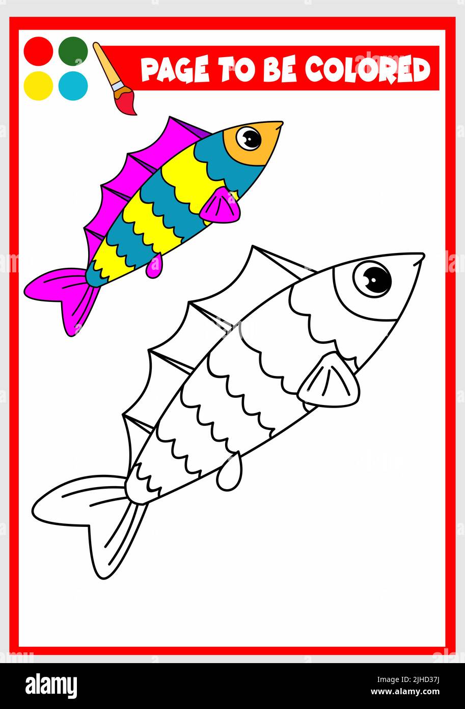 Child learning how to fish stock vector images