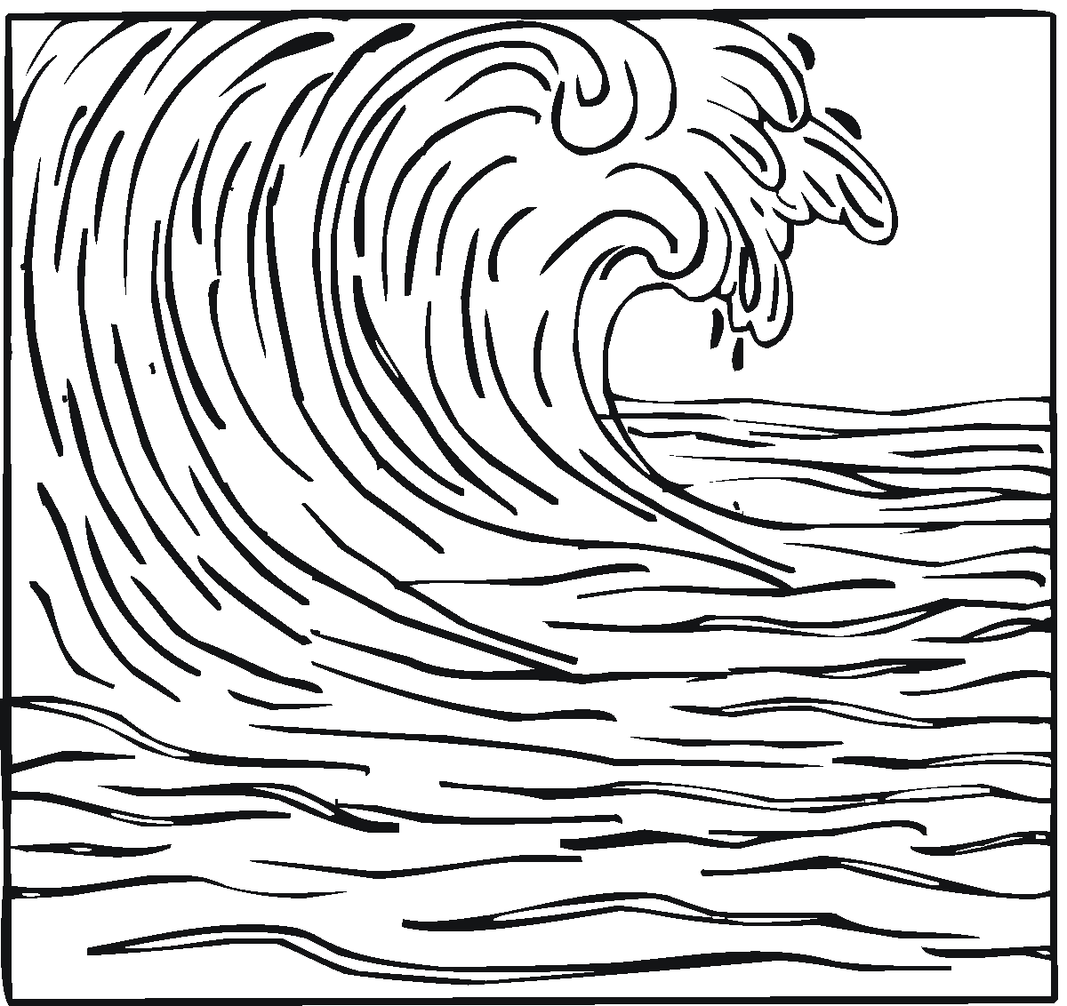 Waves coloring pages sketch coloring page ocean coloring pages coloring pages adult coloring pages