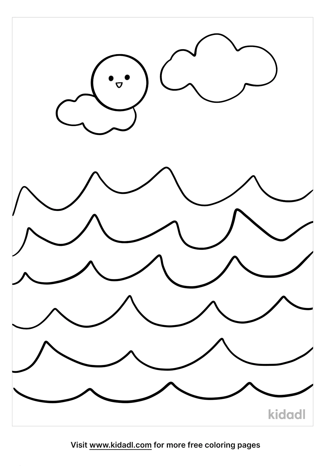 Free ocean waves coloring page coloring page printables