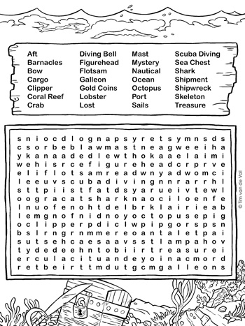 Nautical word search â tims printables