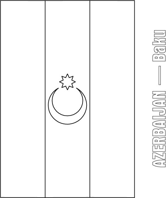 Azerbaijan flag coloring page download free azerbaijan flag coloring page for kids best coloring pages