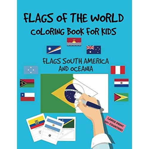 Flags of the world coloring book for kids flags of anda