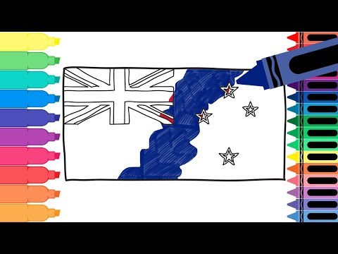 How to draw flags of oceania countries drawing oceania flags