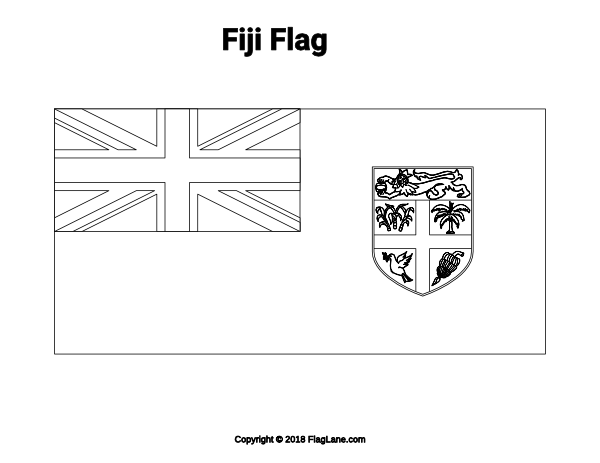 Free oceanian flag coloring pages