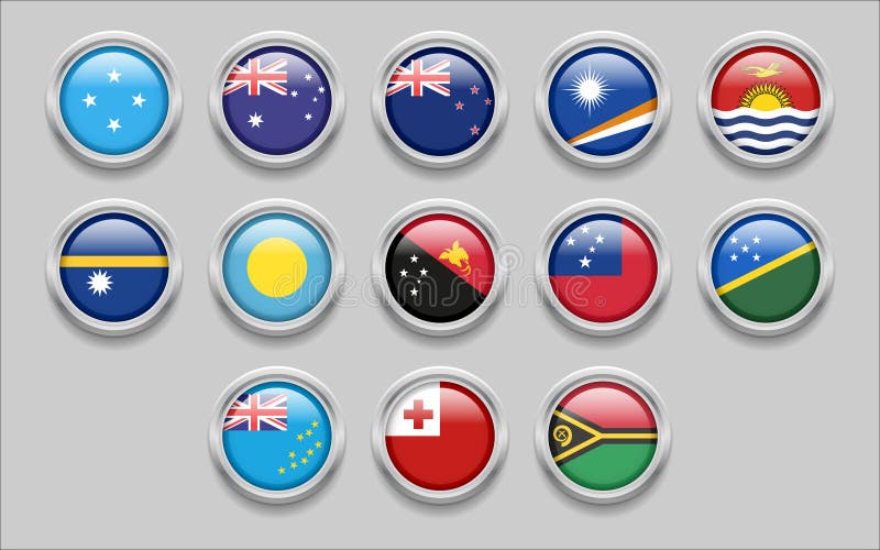 Flags continent australia oceania stock illustrations â flags continent australia oceania stock illustrations vectors clipart