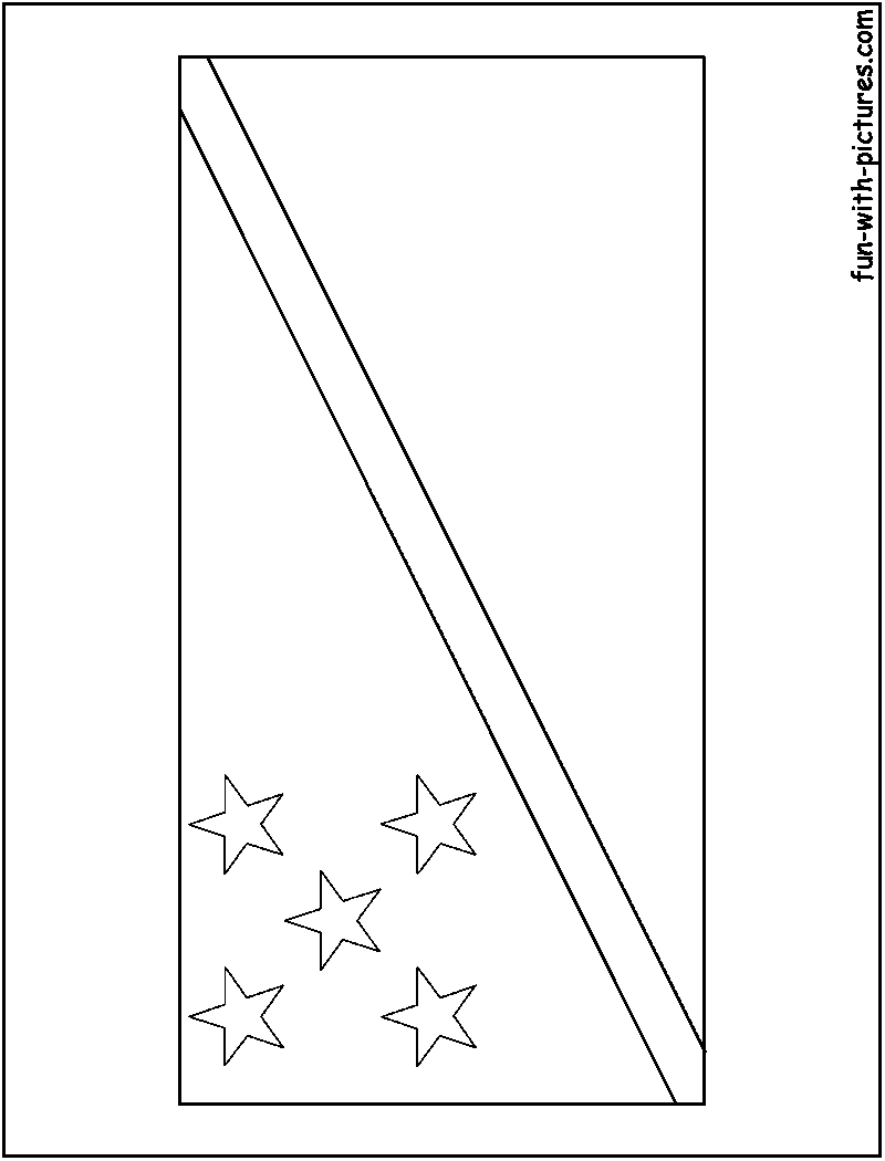 Oceania flags coloring pages