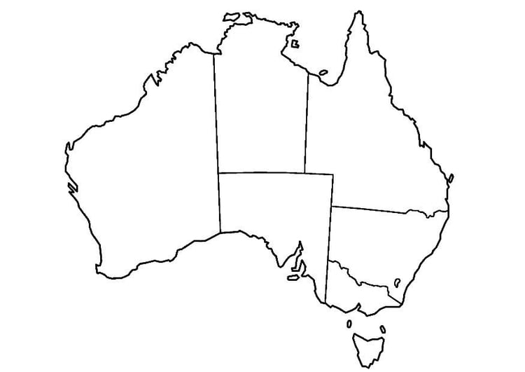 Coloring page australia