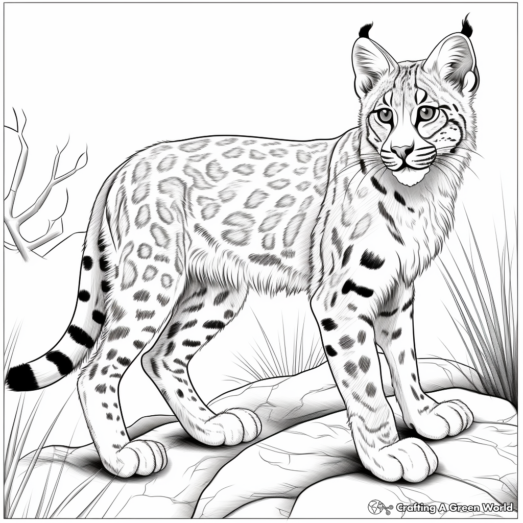 Lynx coloring pages