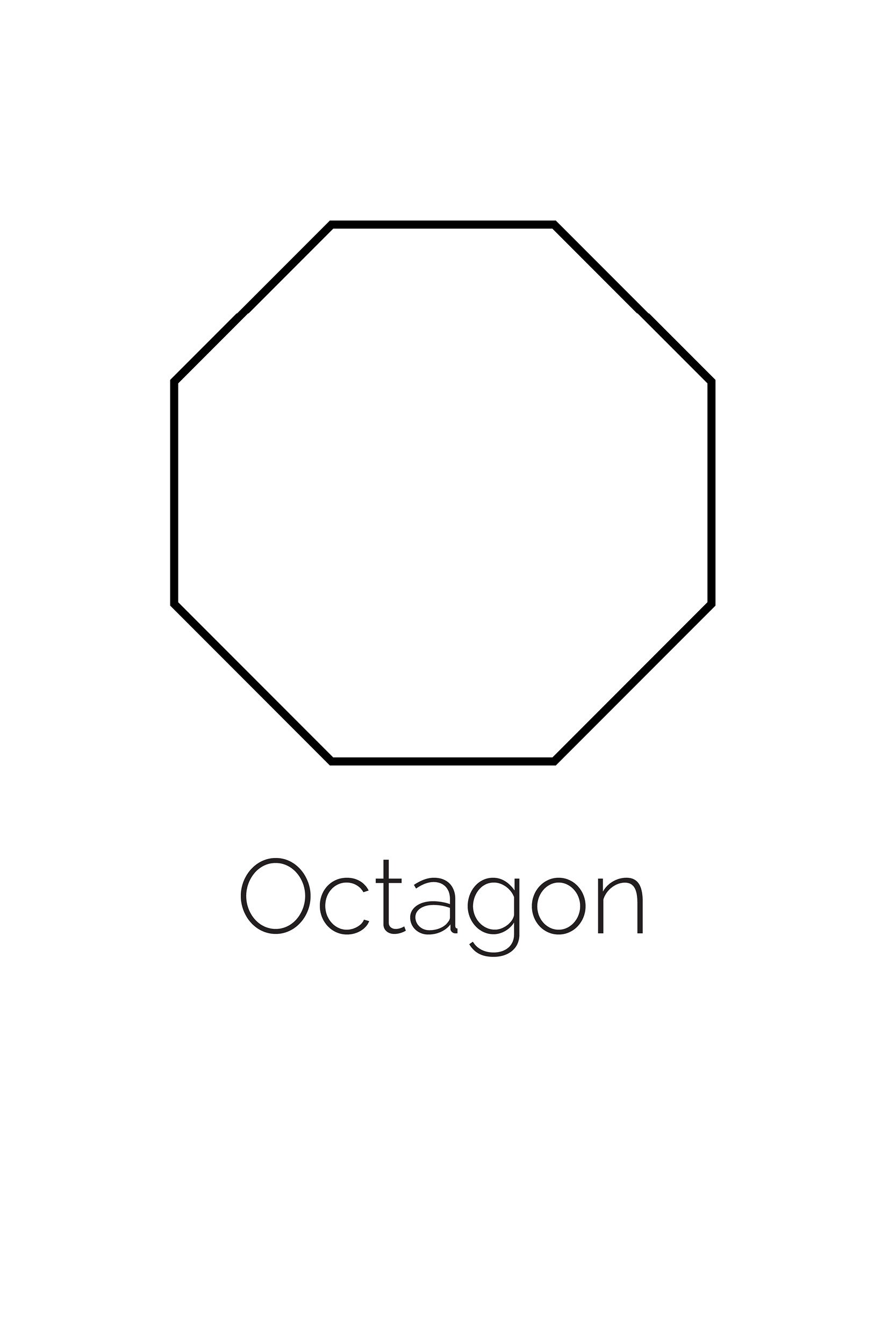 Free printable octagon shape