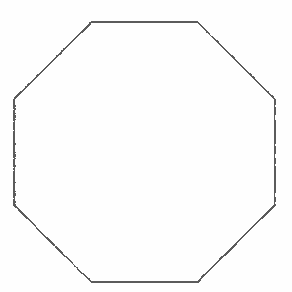 Shape octagon coloring page