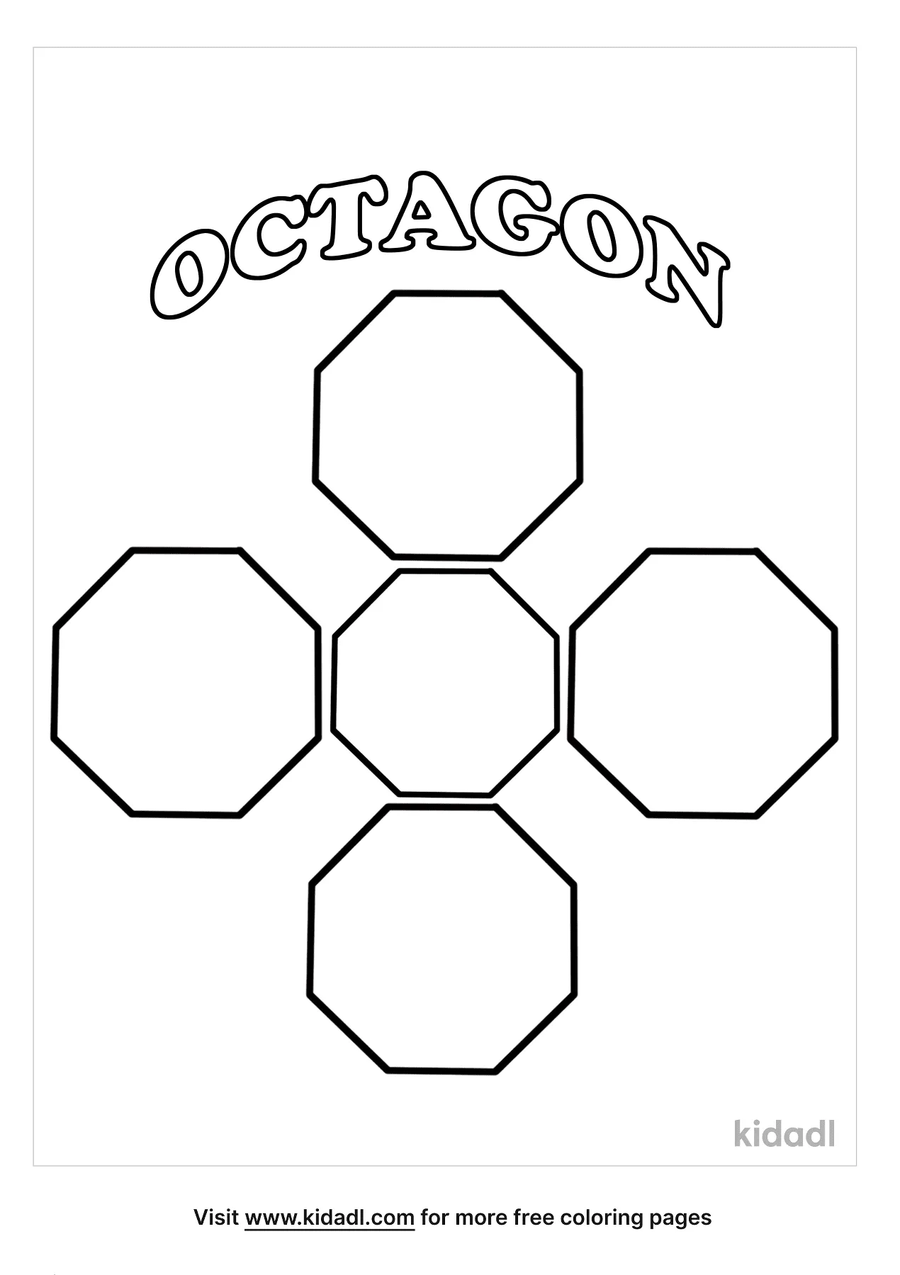 Free octagon coloring page coloring page printables