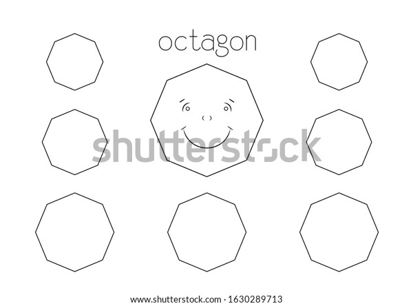 Easy coloring page kids on basic stock illustration