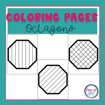 Octagon shape coloring pages by pre