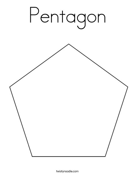 Pentagon coloring page