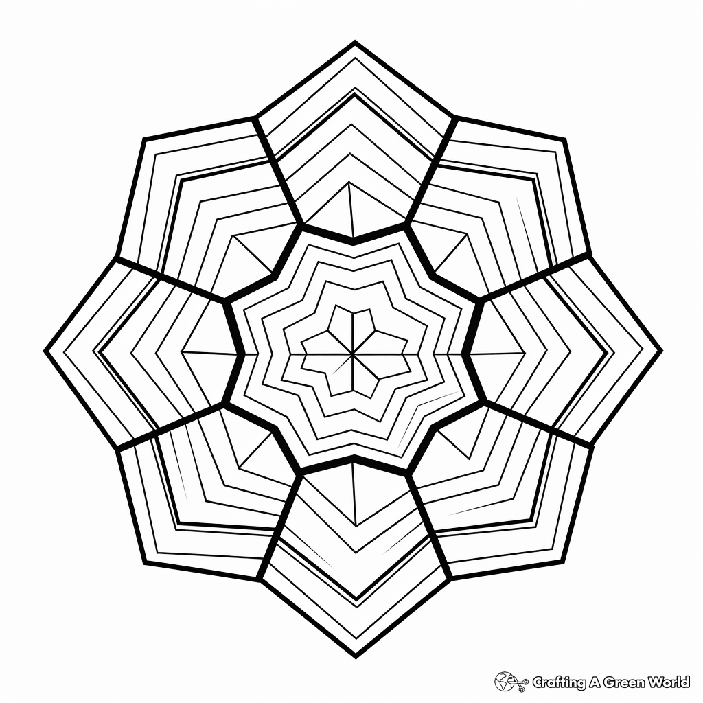 Shapes coloring pages