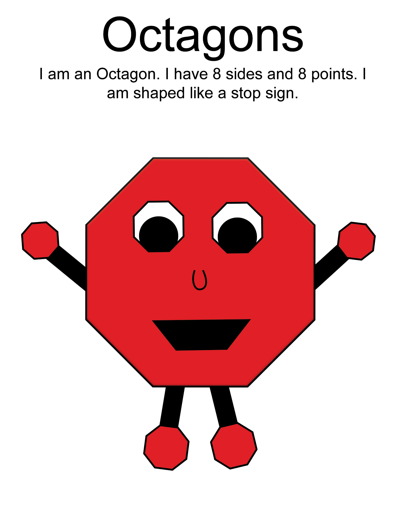 Octagon shape packet â downtown kids therapy