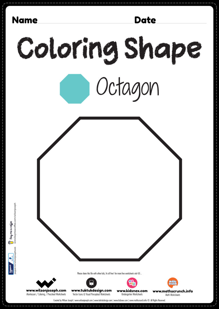 Octagon coloring page