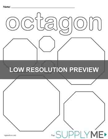 Octagons coloring page