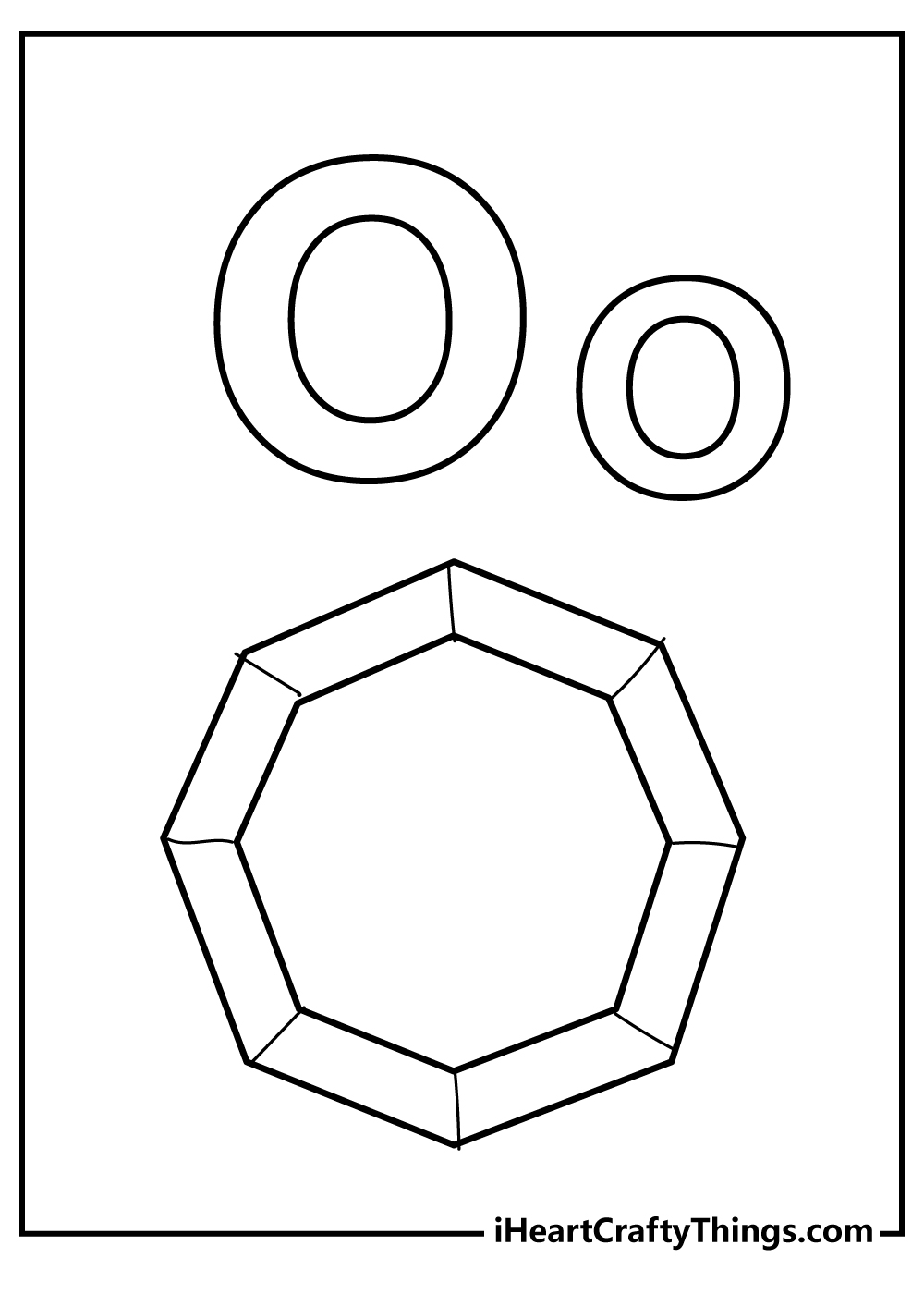 Letter o coloring pages free printables