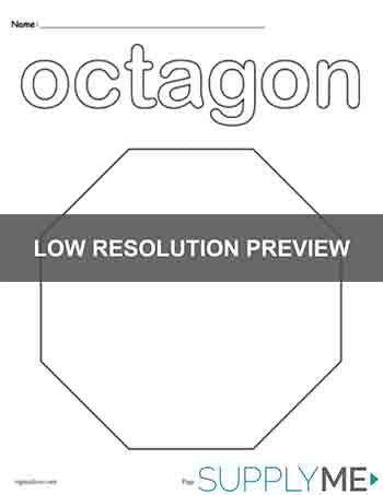 Octagon coloring page