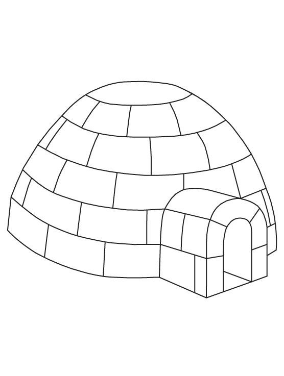 Igloo coloring page download free igloo coloring page for kids best coloring pages