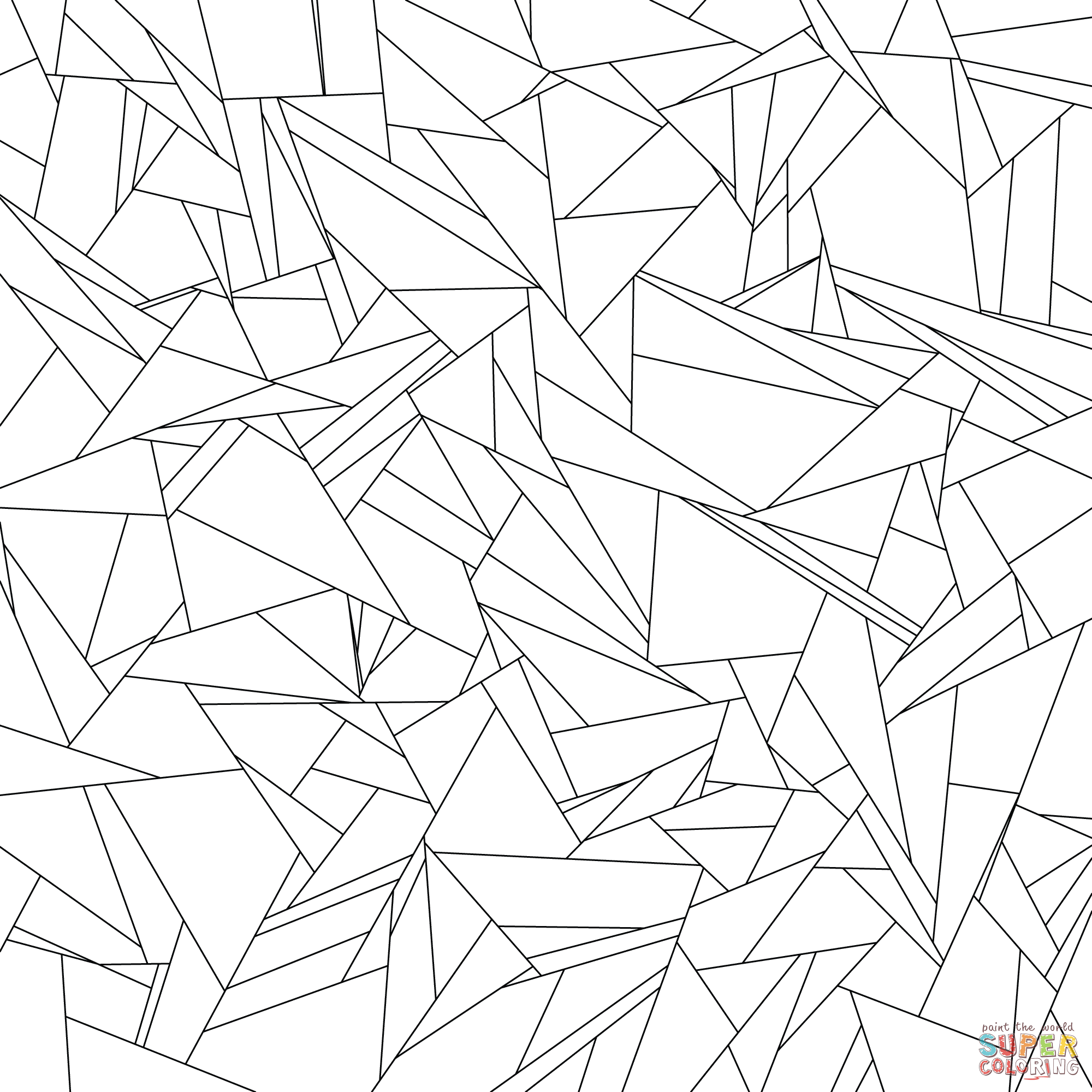 Tessellation patterns coloring pages
