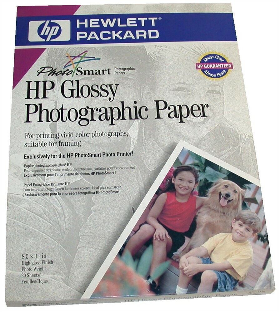 Box of sheets hp x glossy photographic x paper hp ca