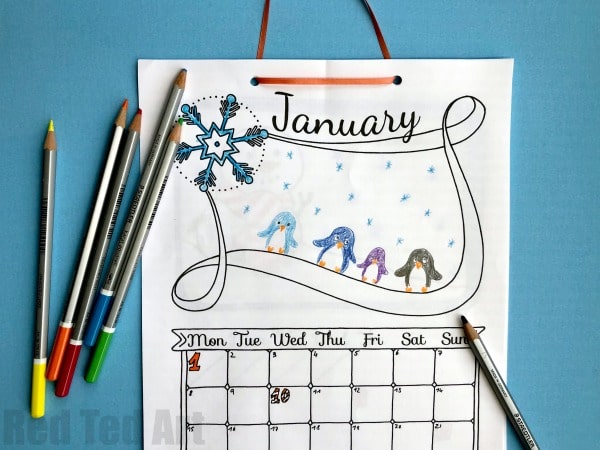 Free cute printable calendar