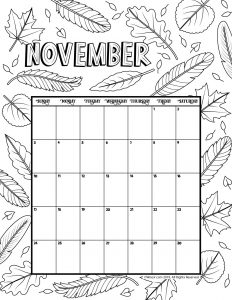 Printable coloring calendar for and woo jr kids activities childrens publishing