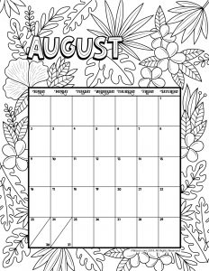 Printable coloring calendar for and woo jr kids activities childrens publishing