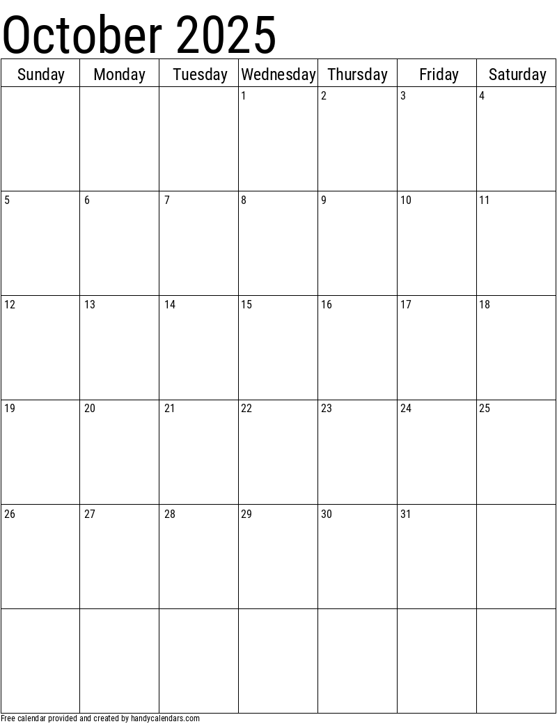 Vertical calendar templates