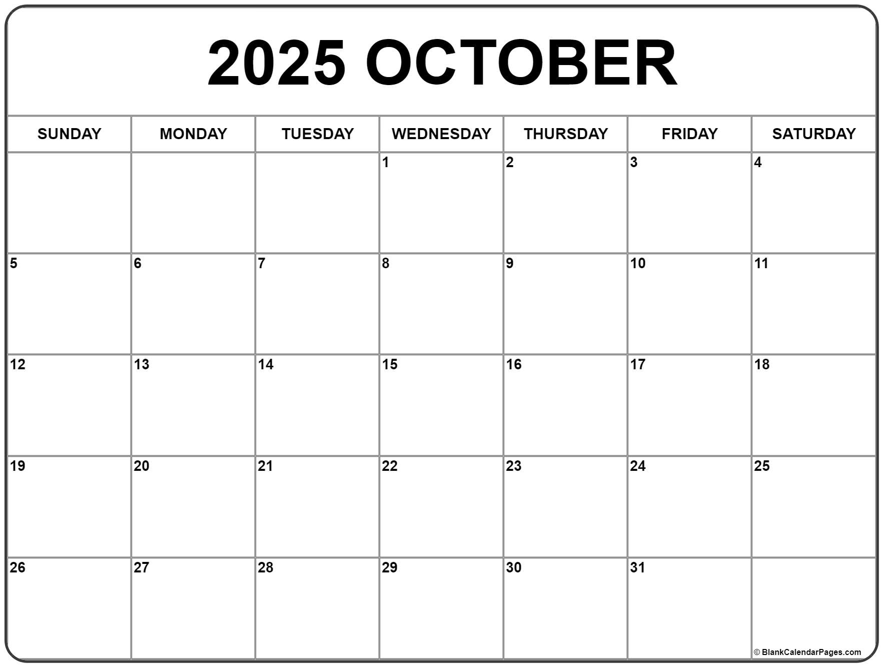 October calendar free printable calendar