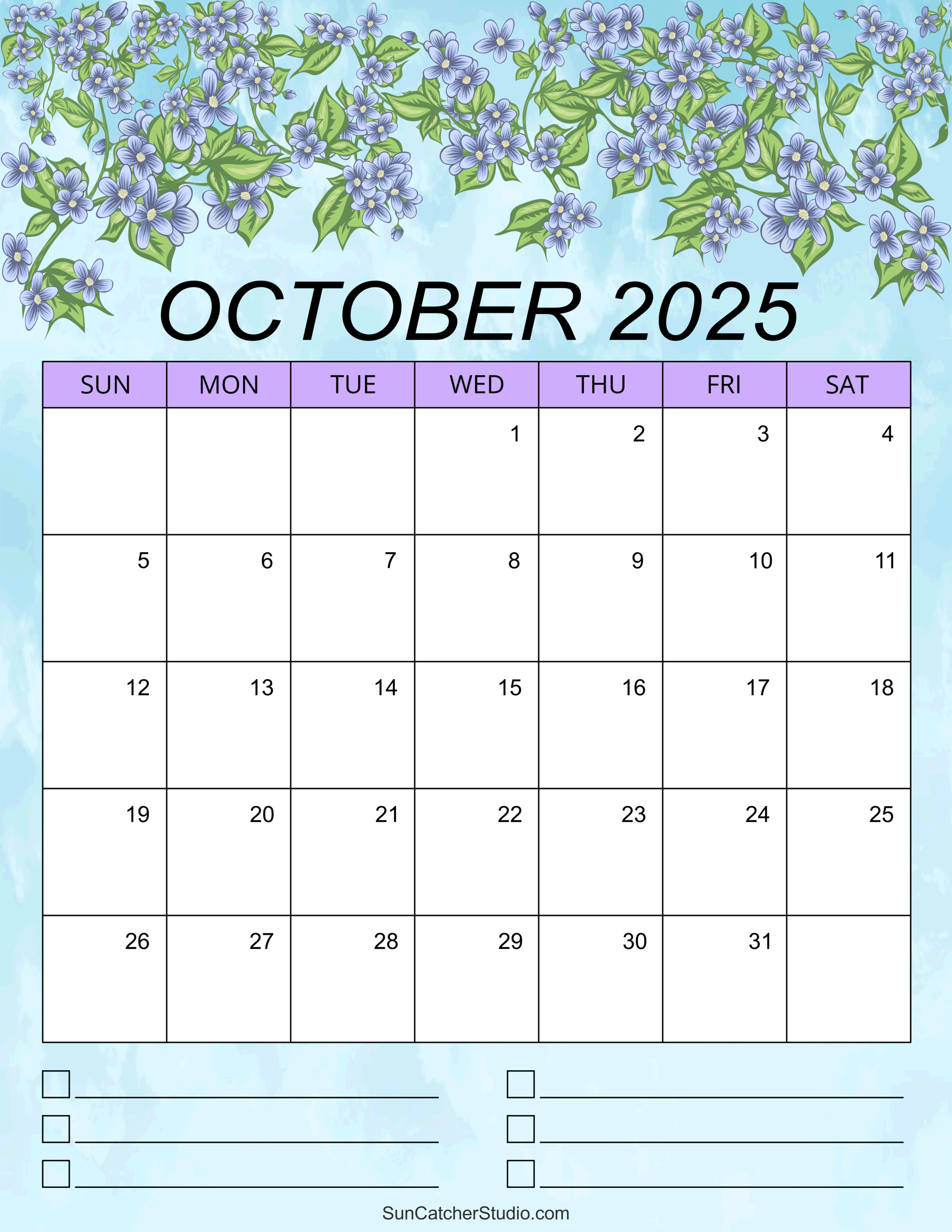 October calendar free printable â diy projects patterns monograms designs templates