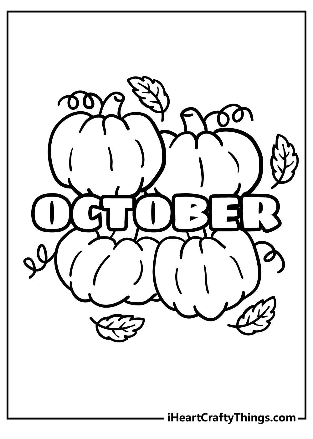 October coloring pages free printables