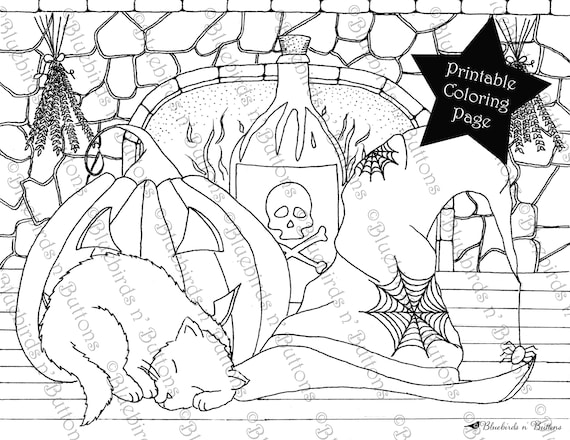 Coloring page printable coloring page october coloring halloween coloring page download adult coloring page kids coloring pages