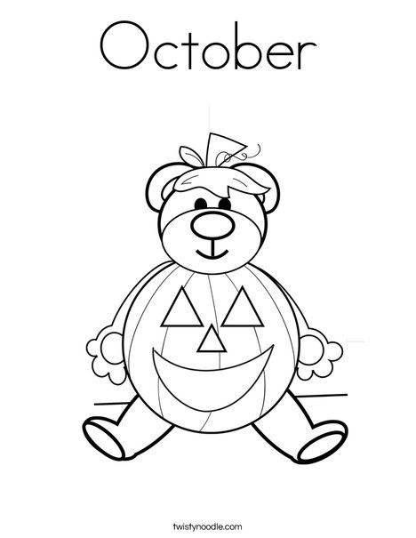 October coloring page