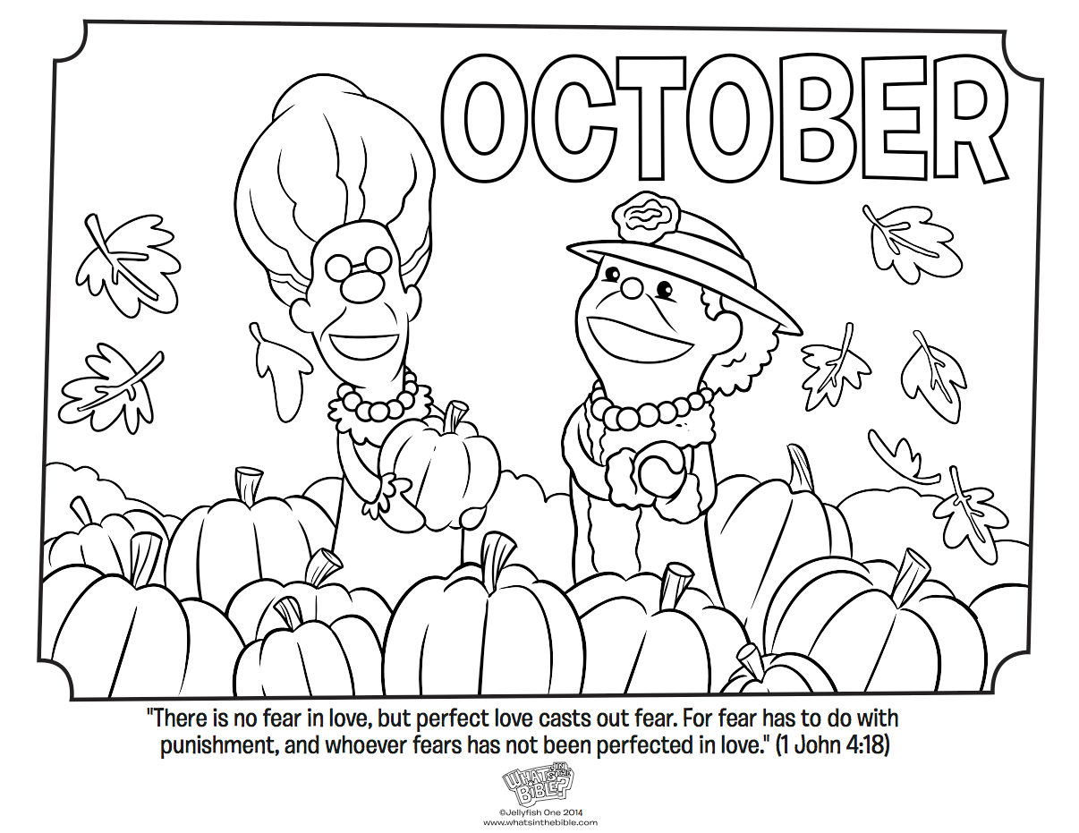 October coloring page john