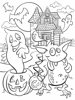 Fall free coloring pages