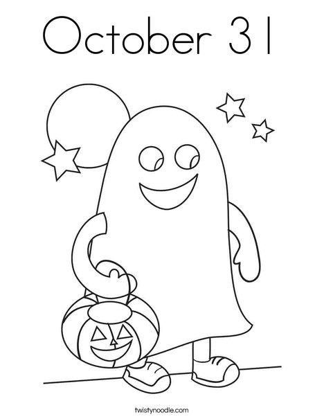 October coloring page