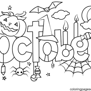 October coloring pages printable for free download