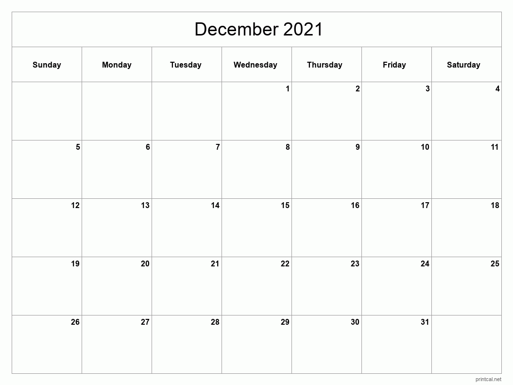 Printable december calendar free printable calendars