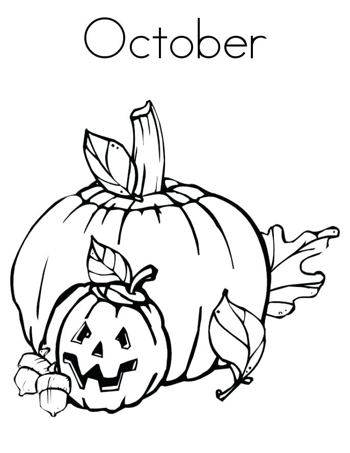 October coloring pages