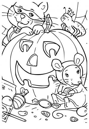 Free printable october coloring pages for adults and kids