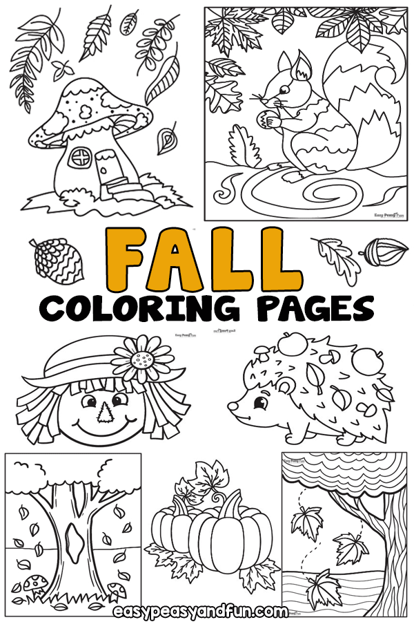 Fall coloring pages