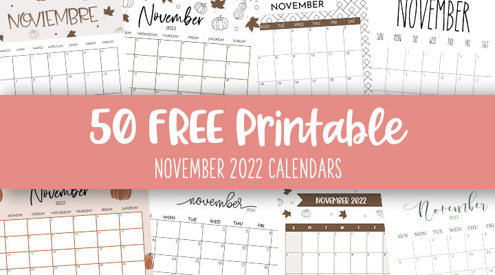 November calendars