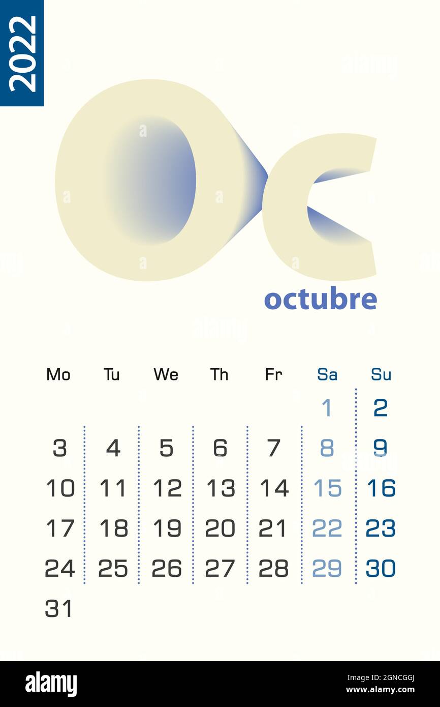 Spanish calendar hi