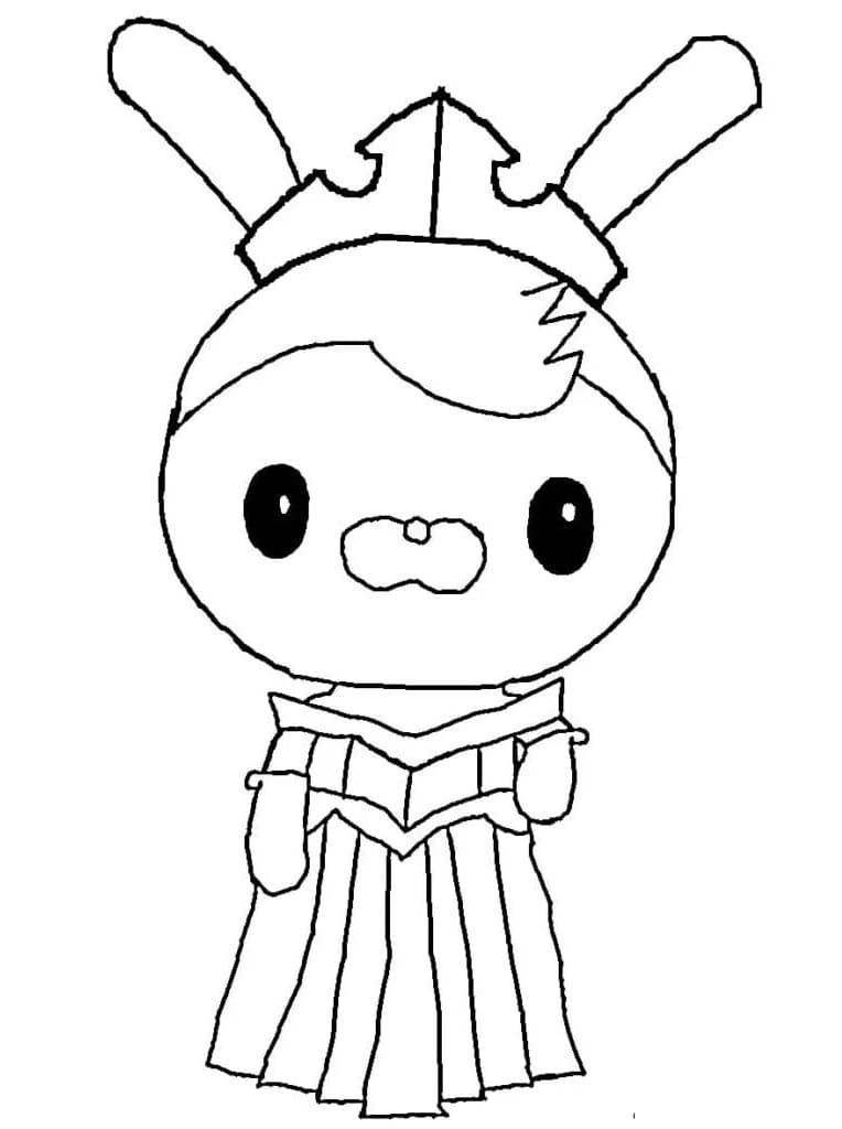 Cute tweak octonauts coloring page